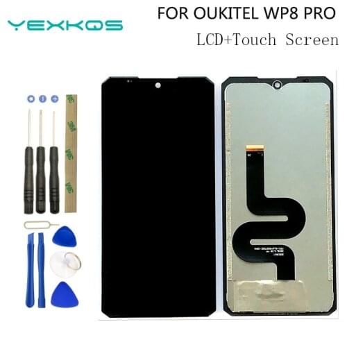 New original 6.49 inch OUKITEL WP8 PRO LCD Display+Touch Screen Digitizer Assembly 100% Original LCD+Touch Digitizer for WP8 PRO