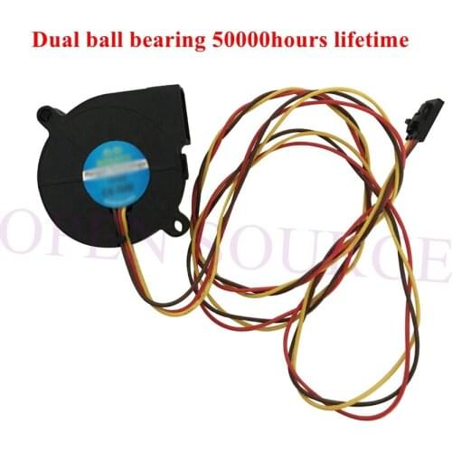 2pcs Prusa I3 MK3 Front Hotend Cool Blower Fan 5015 DC 5V Extruder Hotend Cooler Radiator for 3D Printer DIY Parts Accessories