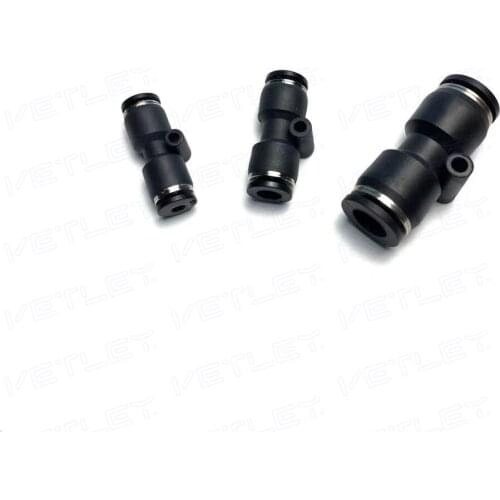 PU/PUC Union Straight PU 1/4 Inch Tube size 6.35mm air fittings one touch pneumatic quick connector fittings PU1/4
