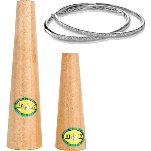 Professional Jewelry Deformation Repair Tool Round Shape Wooden Bangle Mandrel Bracelet Adjuster Jewelry Making Tool for Jeweler
