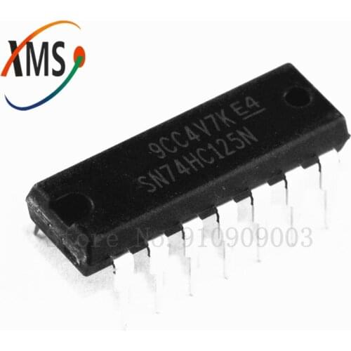 10PCS SN74HC125N DIP14 SN74HC125 DIP 74HC125N 74HC125 DIP-14 MC74HC125AN HD74HC125P TC74HC125AP