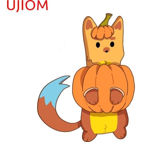 UJIOM Cartoon Wall Stickers Pumpkin Scribble Wallpaper Decoration Waterproof Sticker Accessories Room Home Decor Art PVC Decals