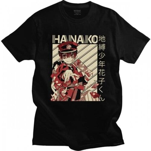 Funny Toilet-Bound Hanako-Kun T Shirt Short Sleeve Cotton Tee Tops Fashion Hanako Kun T-shirt Japan Anime Manga Harajuku Tshirt
