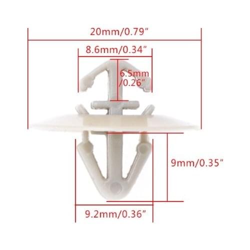A5KD 100Pcs Clips for renault Trafic Traffic Side Moulding Lower Protection Door Trim