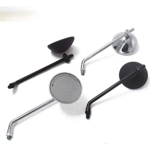 Retro Motorcycle Modification Rear View Mirror Reflector Small Round Mirror