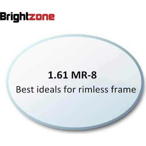 1.61 MR-8 High Quality Customized Rimless Glasses Optical Lenses Aspheric Lens Myopia Eyeglasses Prescription Lens Ocular