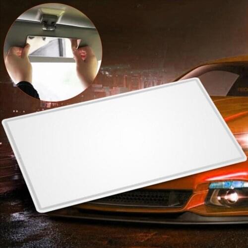 1Pc Decorative Car Sun Visor Shading Stainless Steel Makeup Cosmetic Mirror
