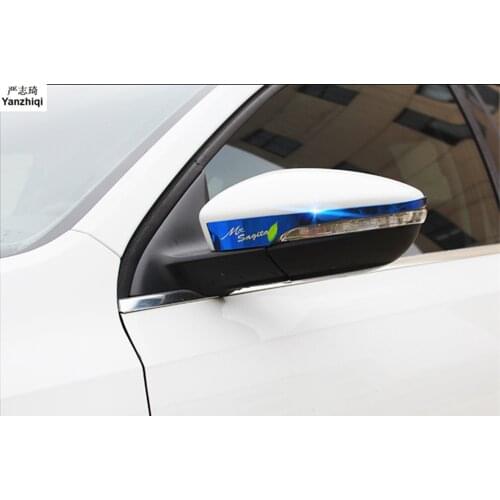 2pcs/lot stainless steel Anti scraping and scraping bar for reversing mirror for Volkswagen VW 2012-2018 JETTA 6 MK6