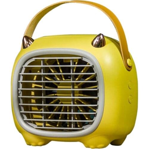 28EA Atomizing Humidifier USB Fan, USB Powered Desk Fan (Rechargeable Battery), Enhanced Airflow, Lower Noise, 3 Speeds