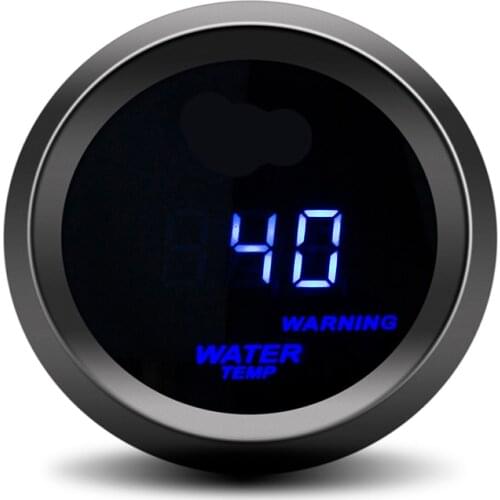 52MM Car Digital Blue Led Water Temperature Gauge 40-150 Celsius With Water Temp Joint Pipe Sensor Adapter