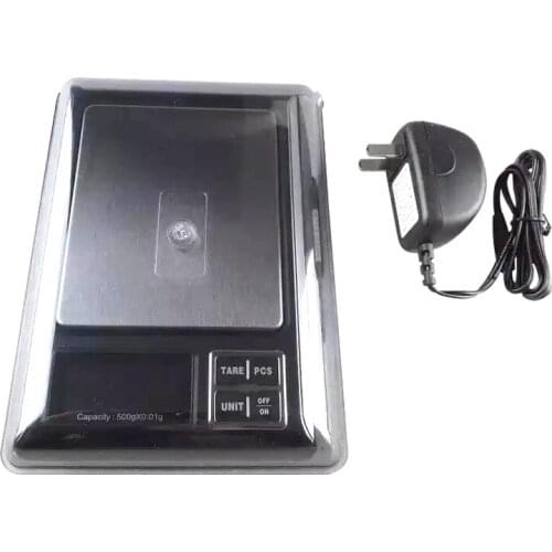 AJY BL-01 500g 0.01g digital drug pocket scale with Large platform and adapter