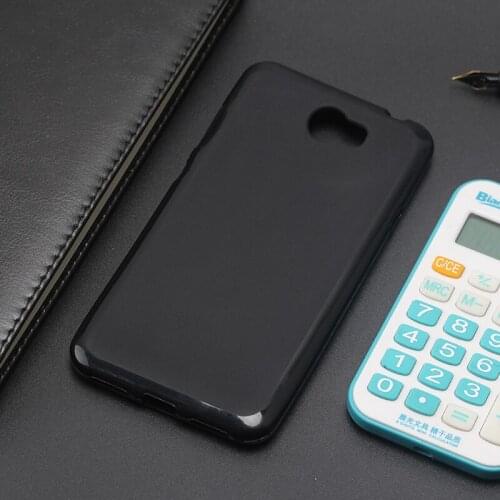 AMMYKI Hot soft Black silicone rare Elegant black phone cover 5.0'For huawei honor 5a lyo-l21 Case