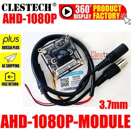 Free shipping 3000TVL 1920*1080P 3.7mm cone AHD-P CCTV HD mini Camera chip Module Circuit Board Finished Monitor modul product