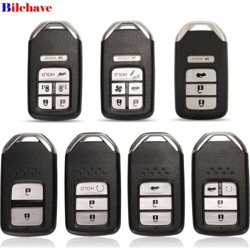 Bilchave 2/3/4/6 Buttons Remote Smart Key Shell Fob For Honda City Jazz XRV Venzel HRV Key Case Replacement