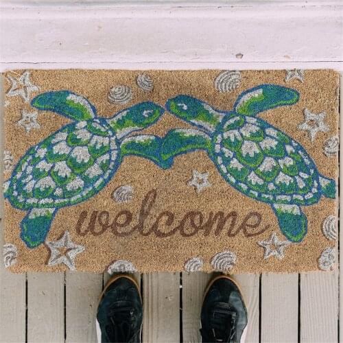 Turtle Doormat 3D Printed Doormat Non Slip Door Floor Mats Decor Porch Doormat