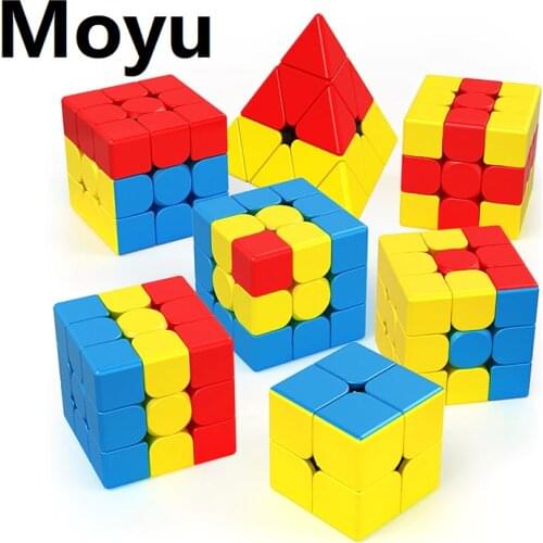 Moyu Children Teaching Puzzles series 3x3x3 Cubo Magico Unicorn Pudding Bumpy Little Red Hat Magic Cube set Speed Education Toys
