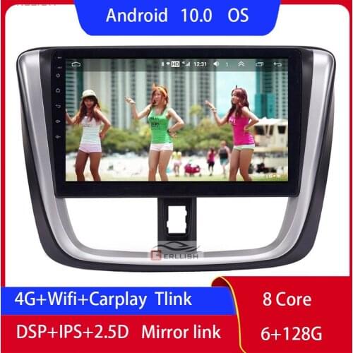 For 2014 - 2016 2017 Toyota Vios Yaris Android Auto Autoradio Carplay Car Radio 1 Din Play Navi Pantalla Coche Multimedia Dab