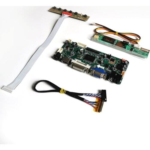 For B141EW02 V1 V3 V4 VGA DVI 1280*800 14.1" LVDS 30Pin CCFL LCD monitor panel M.NT68676 display controller drive card Kit
