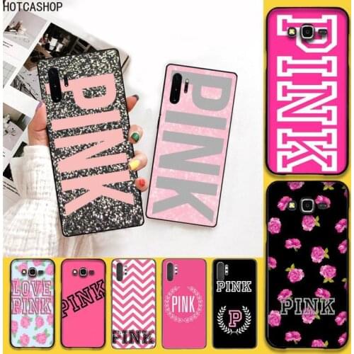 Fashion Pink for girls Phone Case For Samsung Galaxy Note20 ultra 7 8 9 10 Plus lite J7 J8 Plus M21 M30S