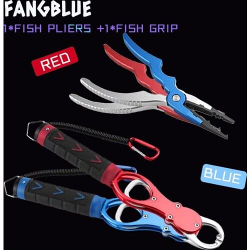 Fishing Pliers Set With Fishing Lip Grip Weight Scale & Sheath Aluminium Alloy Portable Fishing Tackles For Fishing Accessories