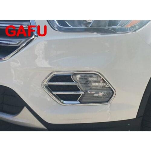 For Ford Kuga Escape 2017 2018 Front Bumper Fog Light Trim Rim Lamp Cover Cap Accessories