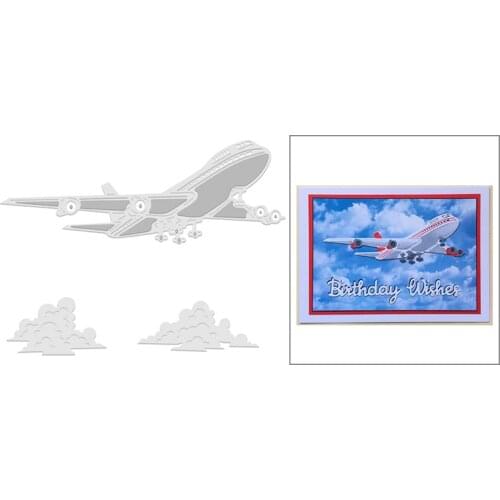 2021 New Aircraft and Cloud Metal Cutting Dies For Mould Cut Paper Making Decoration Greeting Card Scrapbooking DIY NO Stamp Set