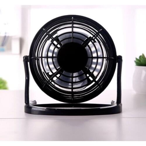 Portable Mini USB 4-inch Plastic Fan Small Silent Adjustable Angle Personal Cooler USB Powered Portable Fan