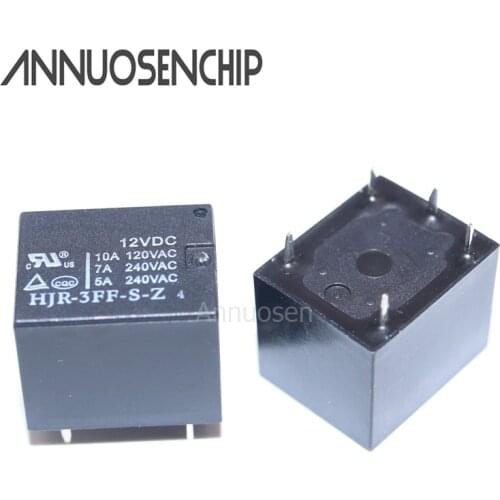 Relay 10PCS HJR-3FF-S-Z 5VDC 12VDC 24VDC DC5V DC12V DC24V 10A T73 NEW ORIGINAL