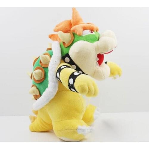 1Pcs 10 inch 25cm Super Mario Plush Bowser Koopa stand Plush Toys Kuba Doll