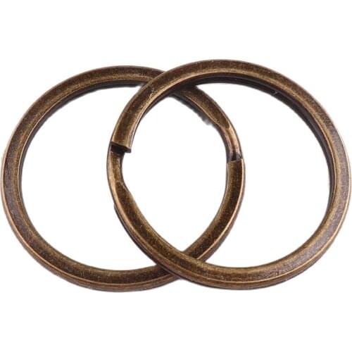 10 pcs DIY Metal Key Holder Split Round Rings Unisex Keyring Keychain Keyfob Accessories Keychain Making Accessories