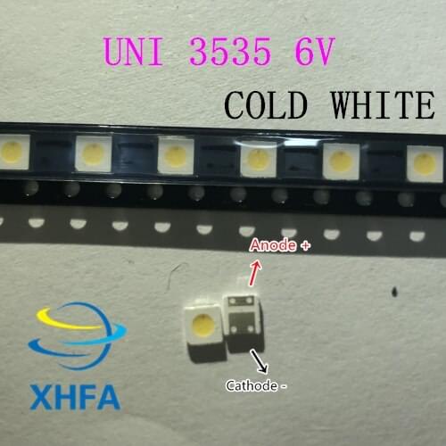 1000PCS UNI LED backlight LCD TV 3535 3537 LED SMD Lamp bead bead 1W 6V 3535 1.2W Cold white UNI