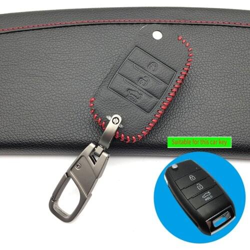 3 Buttons Hot Sale Leather Flap Fold Key Case For Kia Rio Cerato Soul Sportage Ceed Sorento K2 K3 K4 K5 Wrench Remote Cover Set