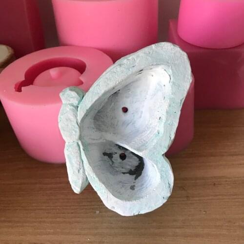 3D Butterfly Baking Mold Silicon 3D Resin Plaster Cement Vase Cake Decoration Accessories Chocolate Fondant Silicone Mould