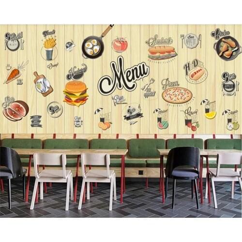 Beibehang papel de parede 3d Customized HD mural hand painted brick wall restaurant drink background wall wall papers home decor