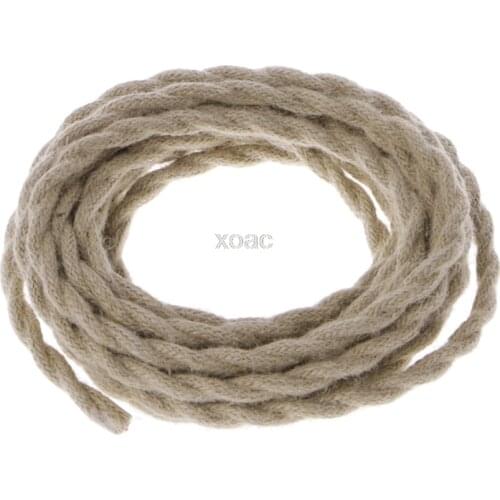 5 Meters 2x0.75 Vintage Rope Twisted Electric Wire Retro DIY Hemp Braided Electric Cable M13 dropship