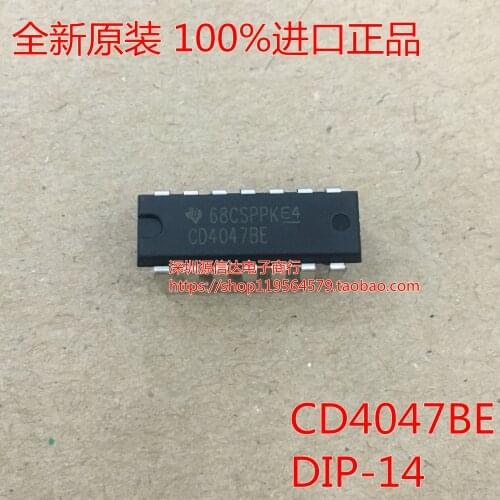 5PCS Brand new original CD4047BE CD4047 DIP-14 direct insert logic circuit imported from stock