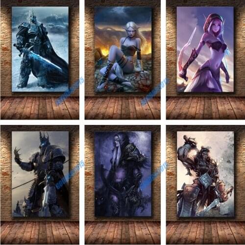 5D Diy Diamond Painting World of Warcraft Game Cross Stitch Kits Diamond Embroidery Mosaic Home Decor Diamond Art Full Drill