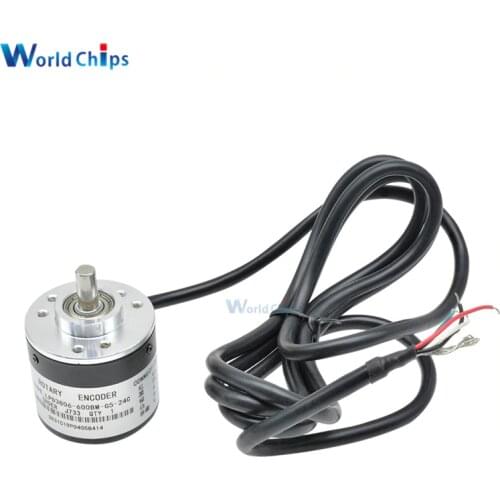 600 P / R Pulses Incremental Optical Rotary Encoder AB Two-phase 5-24V 600 Pulses Incremental Optical Rotary Encoder 6mm Shaft