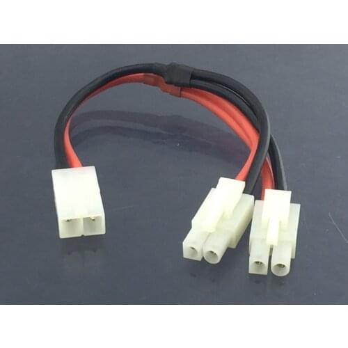 Tamiya Female to 2x Male Parallel Battery Adapter fr RC Car Boat LiPO Ni-CD Battery charger
