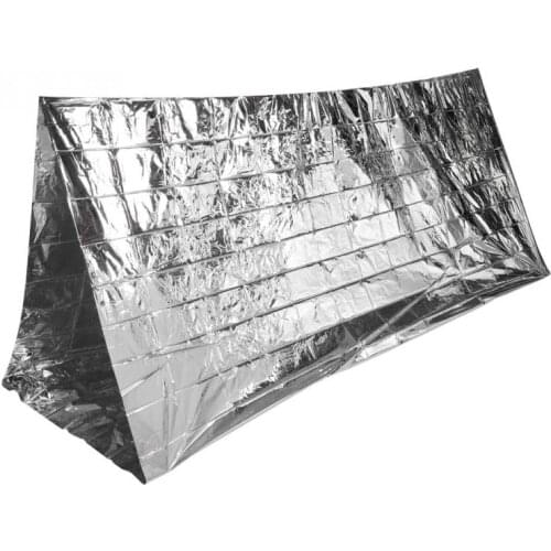 Emergency Shelter Tent Blanket Reflective Outdoor Ultralight Portable Camping Shelter Emergency Survival Tent First Aid Gear