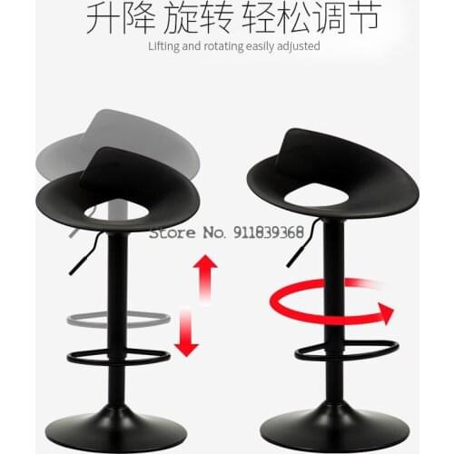 Bar Chair Lift Modern Simple High Stool Bar Table Chair Back High Chair Bar Chair Household Bar Stool