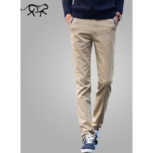 Pants Men New 2018 Mens Casual Pants Cotton Male Trousers Man Long Straight Khaki Plus Size Pant Male Slim Business Suit Pants