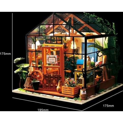 DIY Wooden Miniature Dollhouse Toys for Boys Handmade Doll House Model Building Kits Toys For Children Adult Intellect Toys