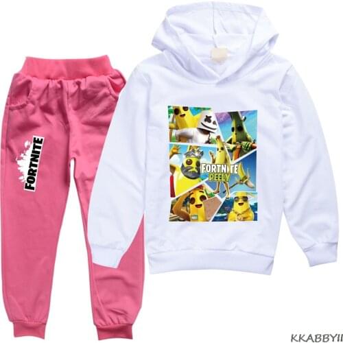 Fortnites Kids Spring Fall T-Shirt + Pants 2 Piece Sports Kids For Boys And Girls Fit For Fashionable Kids Clothing