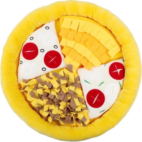 Dog toys Snuffle Mat Sniffing Pad Blanket Pizza Shape Cat Puppy Training Puzzle Toy Non-slip Interactive Play Floor Carpet