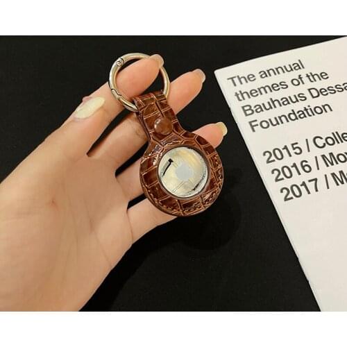 High quality Leather Case For Apple Airtags Protective cover For Apple Locator Tracker Anti-lost Device Keychain Protect Sleeve
