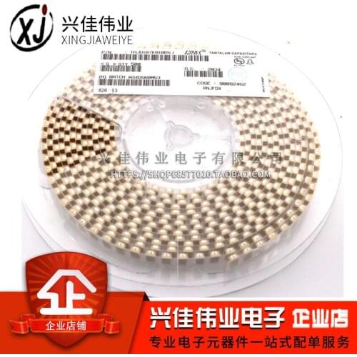 Original 5pcs/ 10V100UF 107A D7343 D Type 100UF 10V Tantalum Capacitor SMD