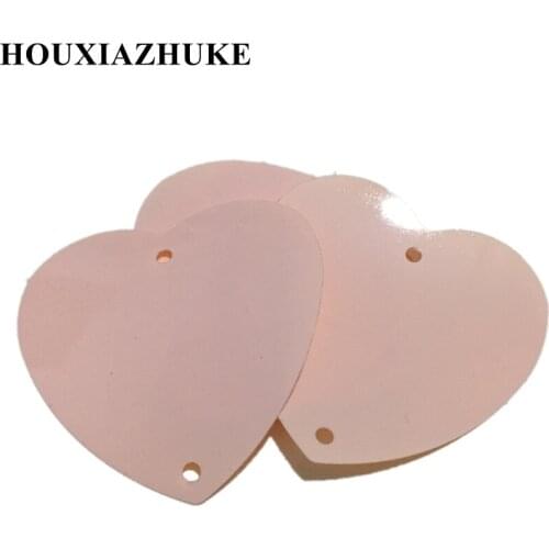 Big heart shaped plastic paillettes in 55 mm for wedding party decorative 100 pcs per lot