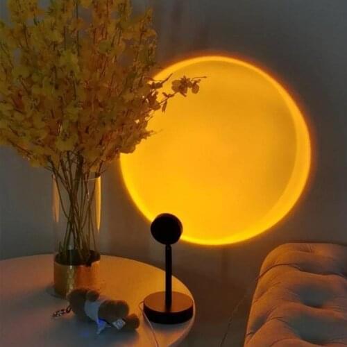 Internet Celebrity Sunset Projection Light Colorful Photo Sunset Light 360 Degree Rotating Atmosphere Light USB Socket Sunset