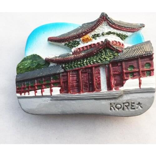 QIQIPP Korea Seoul landmark Gyeongbokgung three-dimensional tourist souvenirs magnetic refrigerator